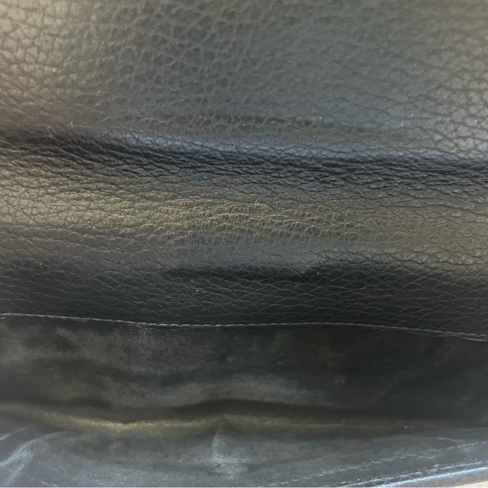 GUCCI Wallet Interlocking G Studs Long GG Canvas & Leather Black Bifold - Picture 6 of 17